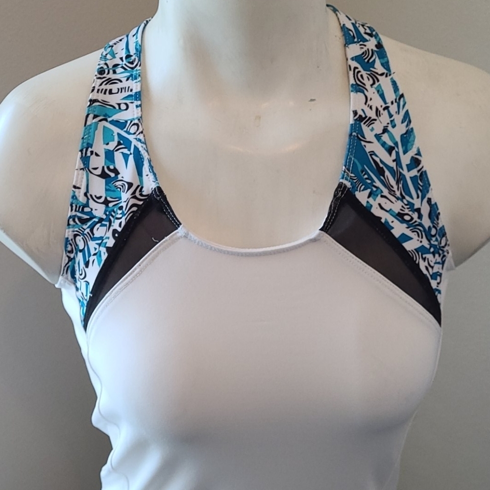 NWOT Bolle White Cross Back Sport Tank Top - Picture 2 of 7